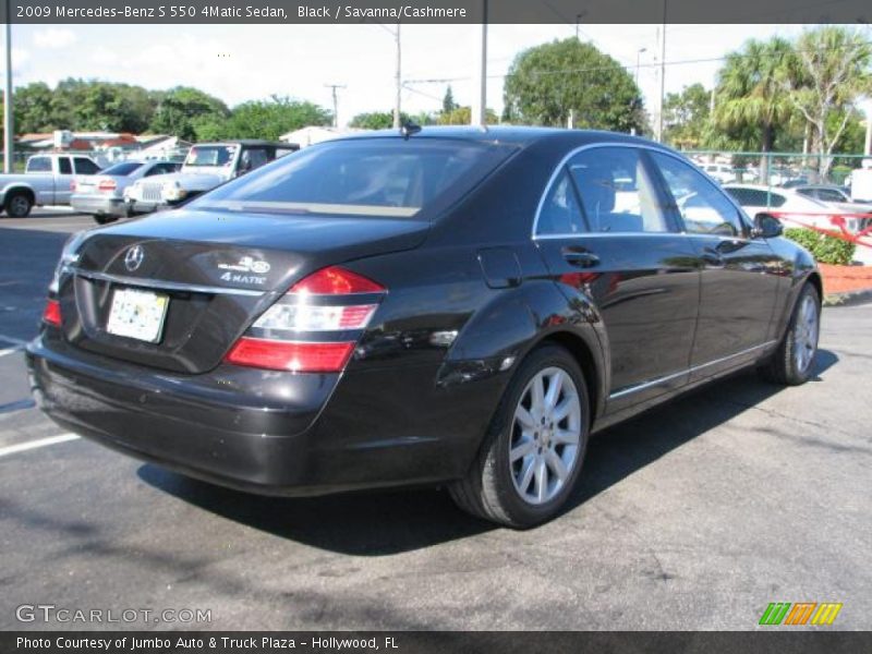 Black / Savanna/Cashmere 2009 Mercedes-Benz S 550 4Matic Sedan