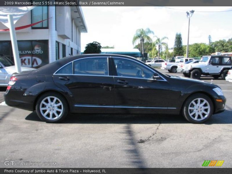 Black / Savanna/Cashmere 2009 Mercedes-Benz S 550 4Matic Sedan