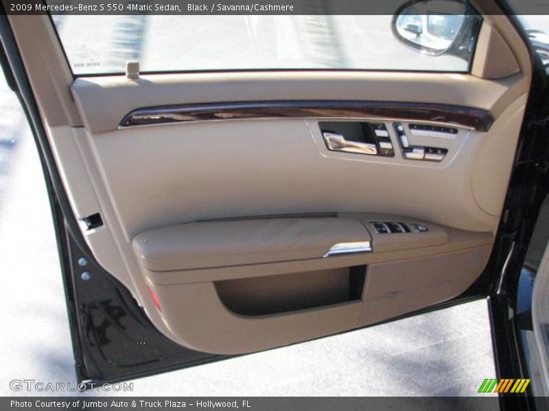 Black / Savanna/Cashmere 2009 Mercedes-Benz S 550 4Matic Sedan
