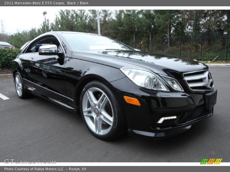 Black / Black 2011 Mercedes-Benz E 550 Coupe