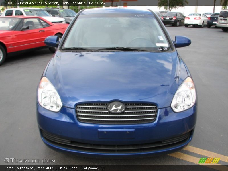 Dark Sapphire Blue / Gray 2006 Hyundai Accent GLS Sedan