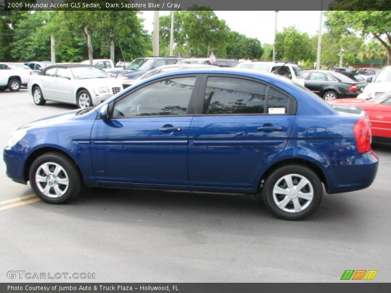 Dark Sapphire Blue / Gray 2006 Hyundai Accent GLS Sedan