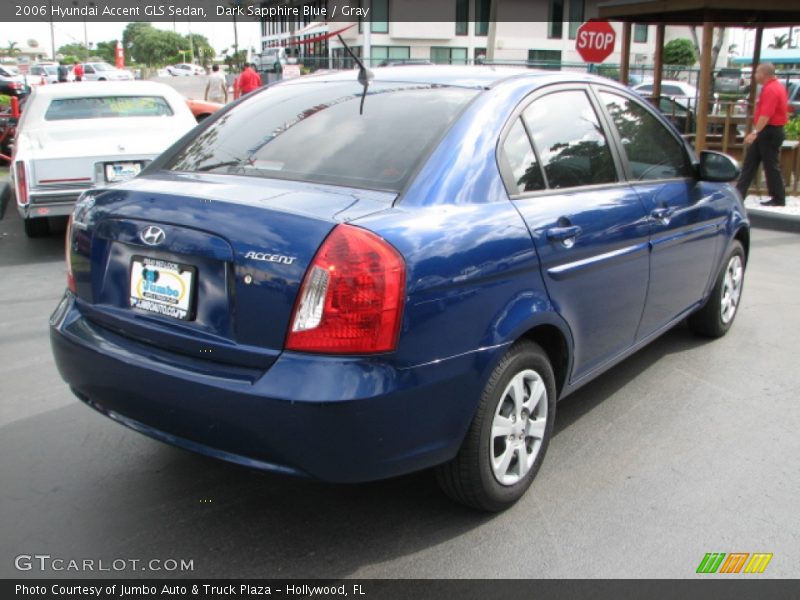 Dark Sapphire Blue / Gray 2006 Hyundai Accent GLS Sedan