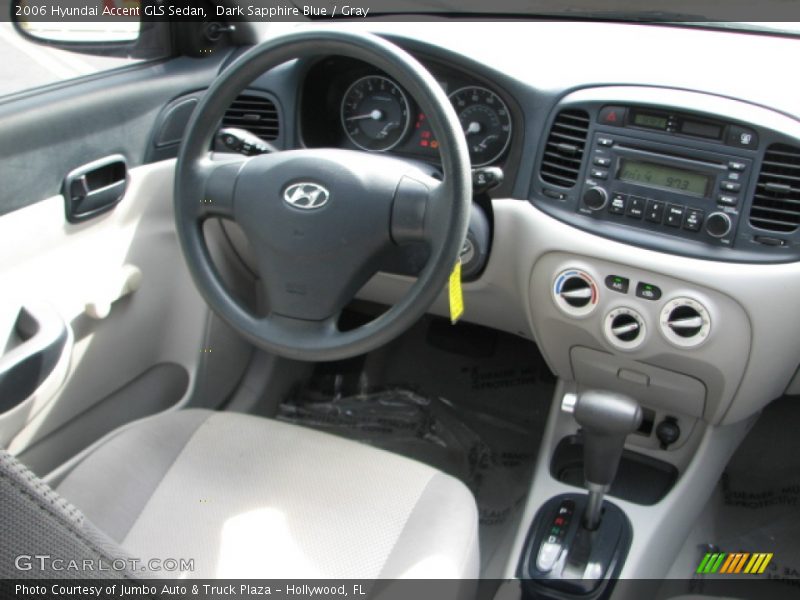 Dark Sapphire Blue / Gray 2006 Hyundai Accent GLS Sedan