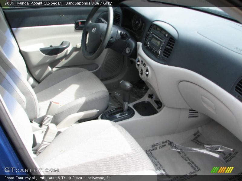 Dark Sapphire Blue / Gray 2006 Hyundai Accent GLS Sedan