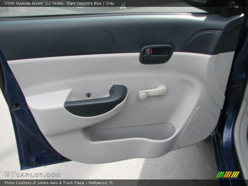 Dark Sapphire Blue / Gray 2006 Hyundai Accent GLS Sedan