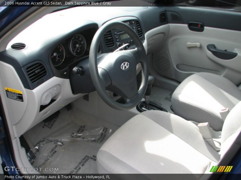 Dark Sapphire Blue / Gray 2006 Hyundai Accent GLS Sedan