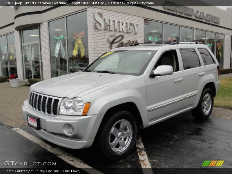 Bright Silver Metallic / Dark Khaki/Light Graystone 2007 Jeep Grand Cherokee Overland