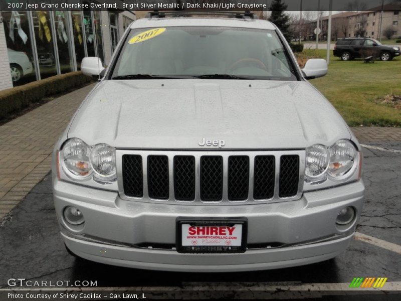 Bright Silver Metallic / Dark Khaki/Light Graystone 2007 Jeep Grand Cherokee Overland