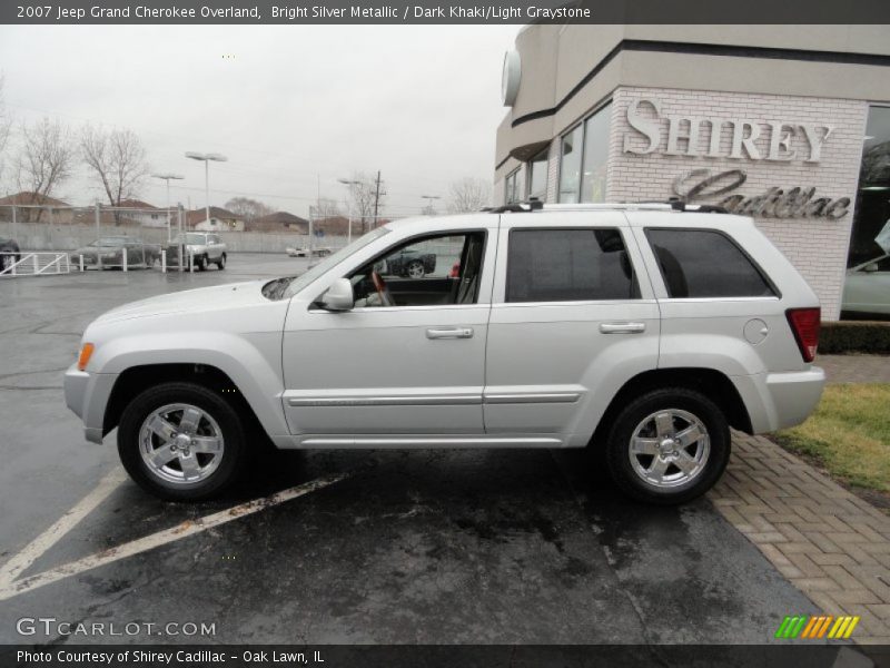 Bright Silver Metallic / Dark Khaki/Light Graystone 2007 Jeep Grand Cherokee Overland
