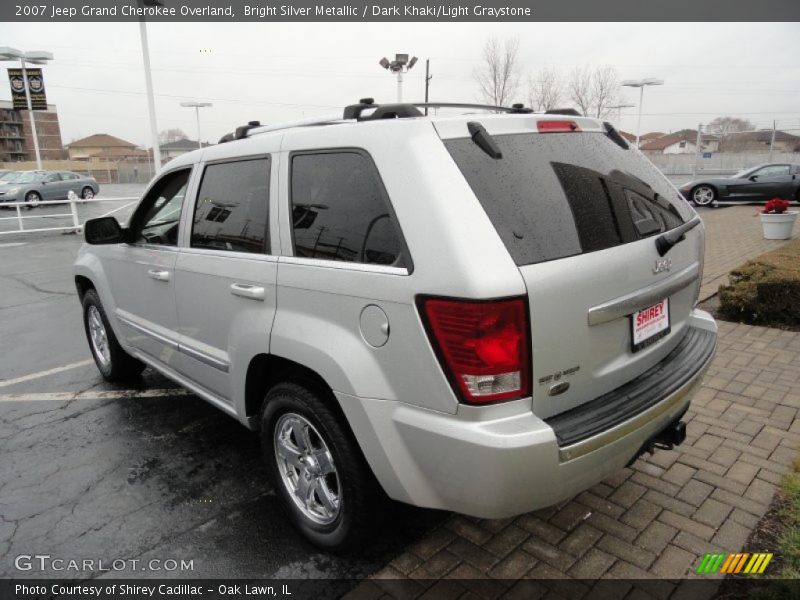 Bright Silver Metallic / Dark Khaki/Light Graystone 2007 Jeep Grand Cherokee Overland