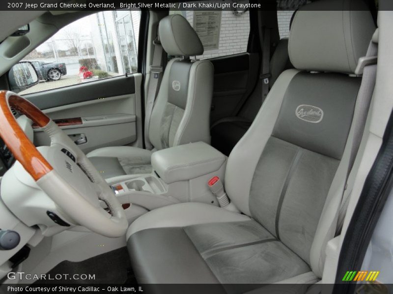 Bright Silver Metallic / Dark Khaki/Light Graystone 2007 Jeep Grand Cherokee Overland