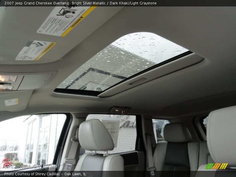 Bright Silver Metallic / Dark Khaki/Light Graystone 2007 Jeep Grand Cherokee Overland