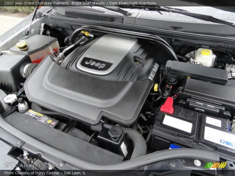 Bright Silver Metallic / Dark Khaki/Light Graystone 2007 Jeep Grand Cherokee Overland