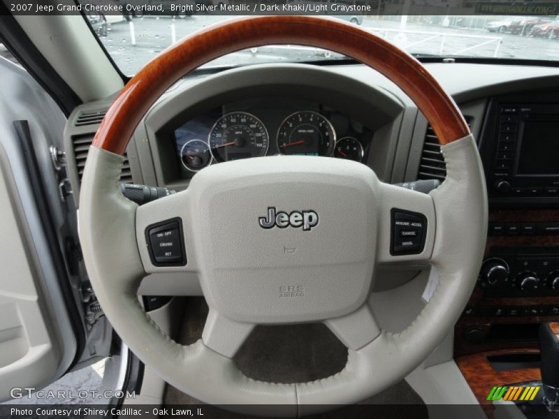 Bright Silver Metallic / Dark Khaki/Light Graystone 2007 Jeep Grand Cherokee Overland