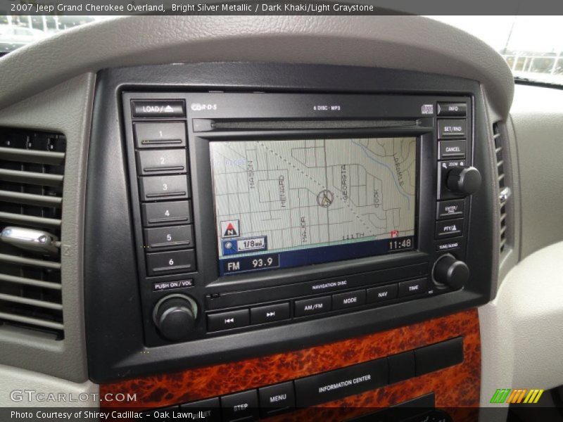 Bright Silver Metallic / Dark Khaki/Light Graystone 2007 Jeep Grand Cherokee Overland