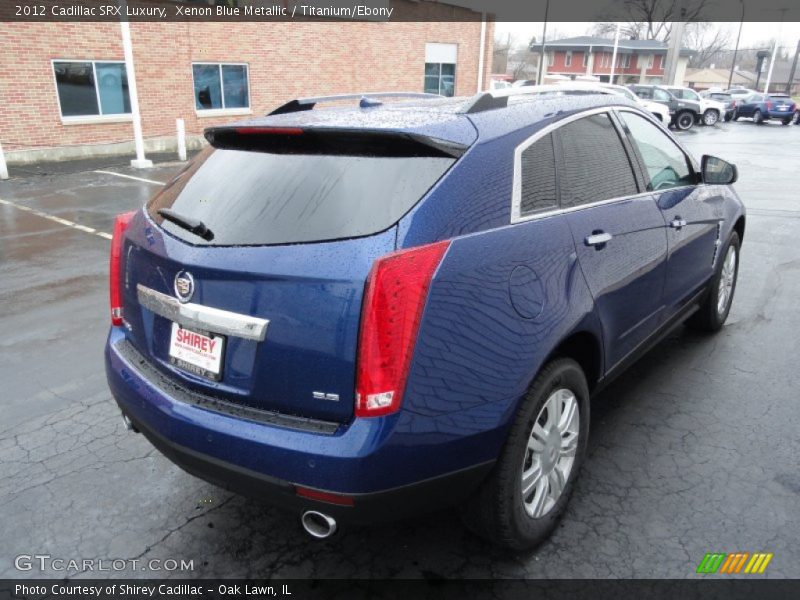 Xenon Blue Metallic / Titanium/Ebony 2012 Cadillac SRX Luxury