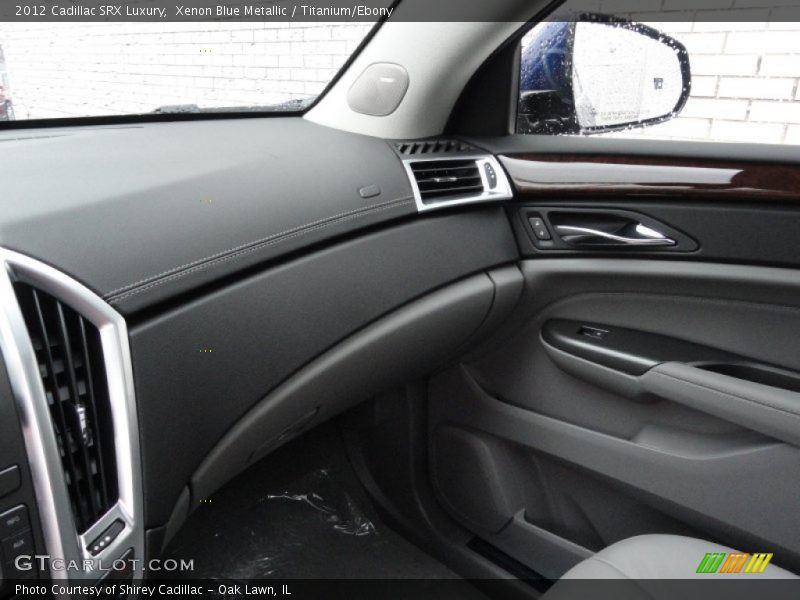 Xenon Blue Metallic / Titanium/Ebony 2012 Cadillac SRX Luxury