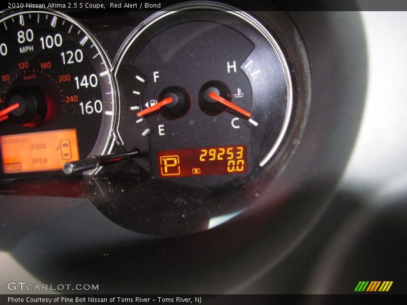Red Alert / Blond 2010 Nissan Altima 2.5 S Coupe