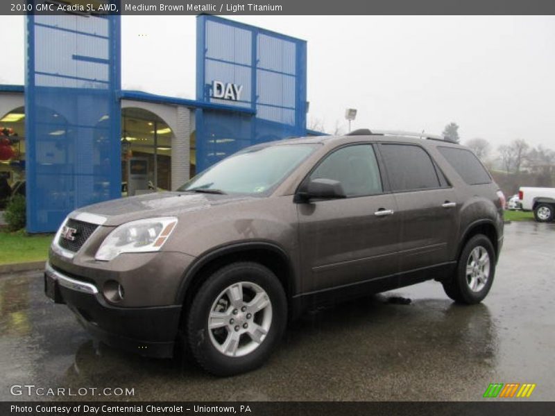 Medium Brown Metallic / Light Titanium 2010 GMC Acadia SL AWD