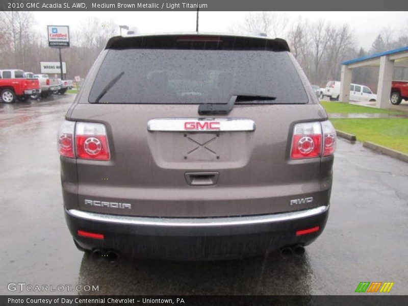 Medium Brown Metallic / Light Titanium 2010 GMC Acadia SL AWD