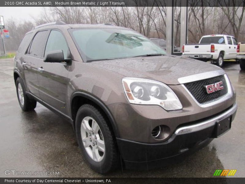 Medium Brown Metallic / Light Titanium 2010 GMC Acadia SL AWD