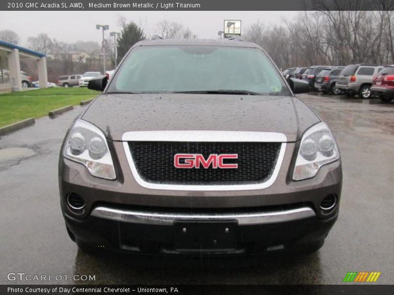Medium Brown Metallic / Light Titanium 2010 GMC Acadia SL AWD