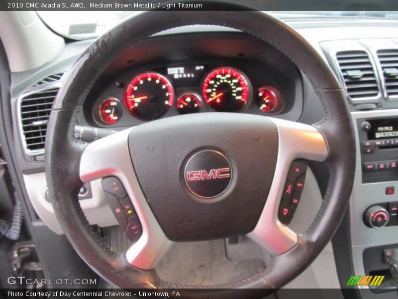 Medium Brown Metallic / Light Titanium 2010 GMC Acadia SL AWD