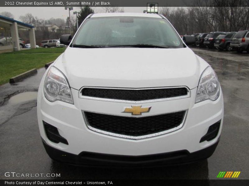 Summit White / Jet Black 2012 Chevrolet Equinox LS AWD