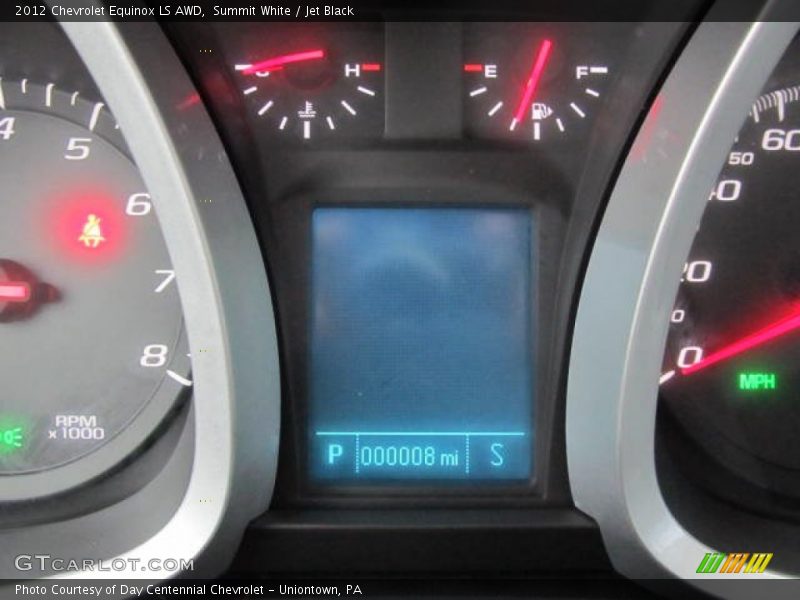 Summit White / Jet Black 2012 Chevrolet Equinox LS AWD