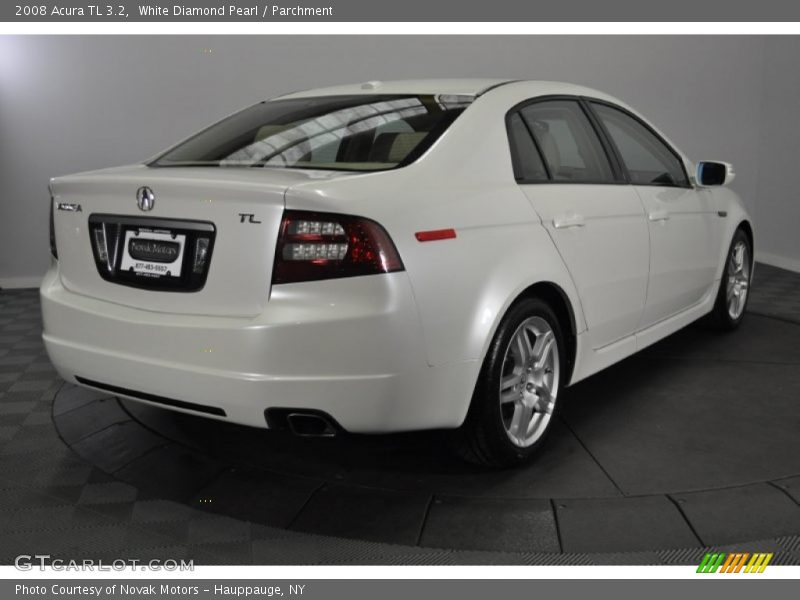 White Diamond Pearl / Parchment 2008 Acura TL 3.2