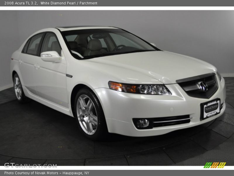 White Diamond Pearl / Parchment 2008 Acura TL 3.2