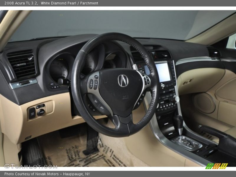White Diamond Pearl / Parchment 2008 Acura TL 3.2