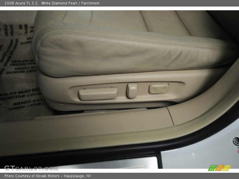 White Diamond Pearl / Parchment 2008 Acura TL 3.2