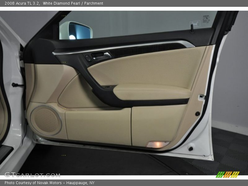 White Diamond Pearl / Parchment 2008 Acura TL 3.2