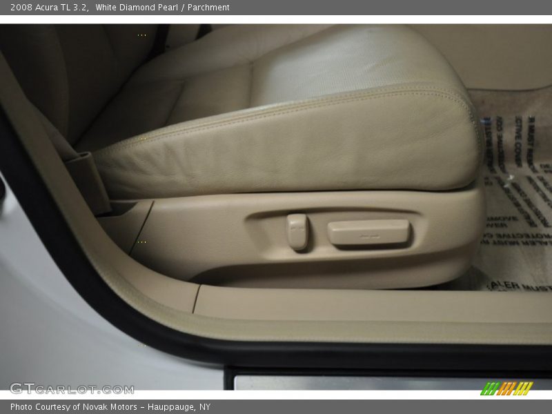 White Diamond Pearl / Parchment 2008 Acura TL 3.2