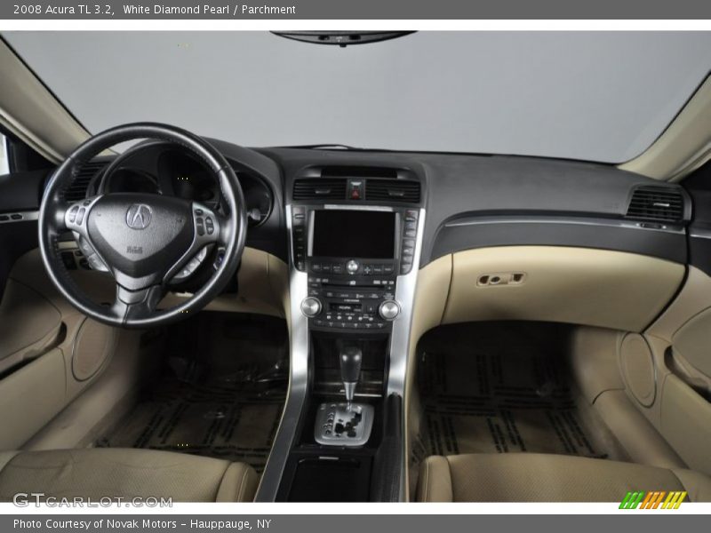 White Diamond Pearl / Parchment 2008 Acura TL 3.2