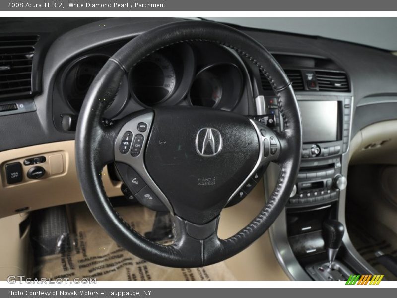 White Diamond Pearl / Parchment 2008 Acura TL 3.2