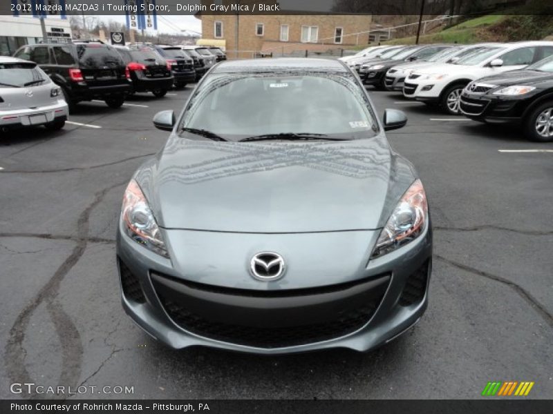 Dolphin Gray Mica / Black 2012 Mazda MAZDA3 i Touring 5 Door