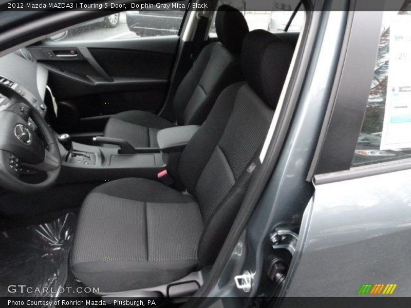 Dolphin Gray Mica / Black 2012 Mazda MAZDA3 i Touring 5 Door