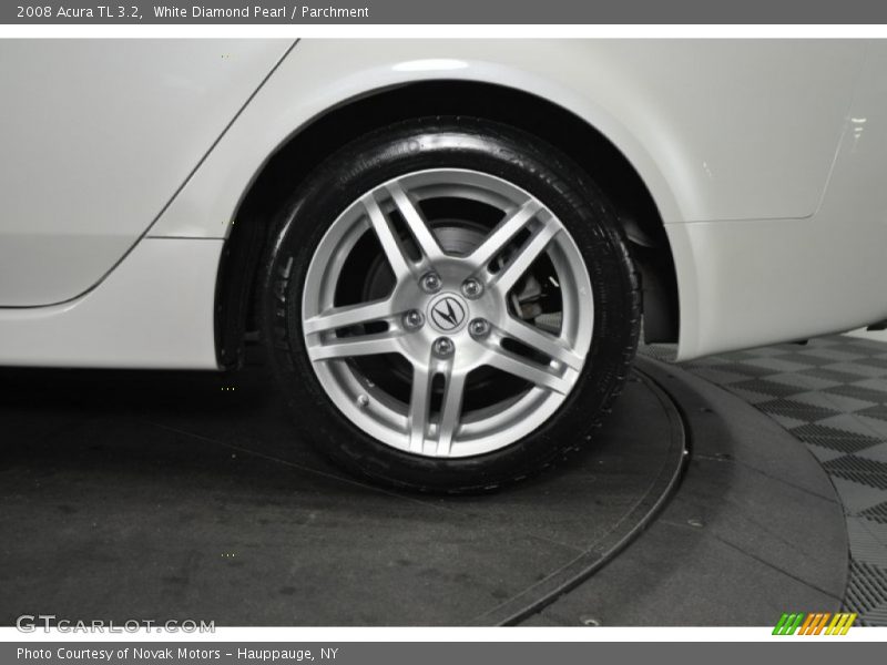 White Diamond Pearl / Parchment 2008 Acura TL 3.2