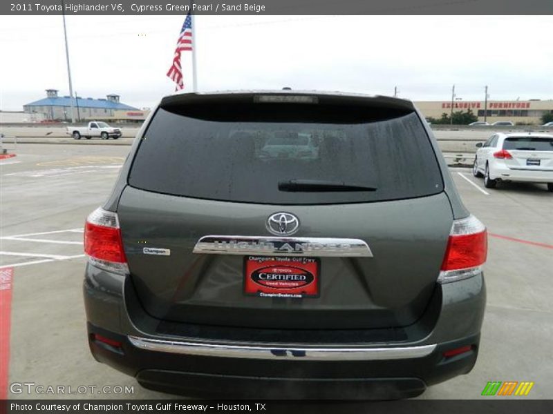 Cypress Green Pearl / Sand Beige 2011 Toyota Highlander V6