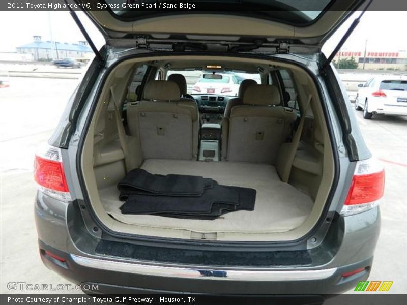 Cypress Green Pearl / Sand Beige 2011 Toyota Highlander V6