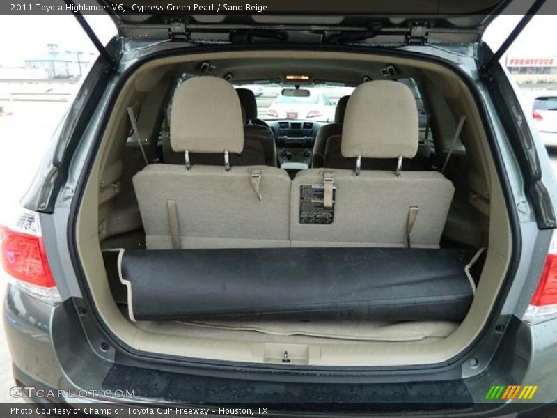 Cypress Green Pearl / Sand Beige 2011 Toyota Highlander V6