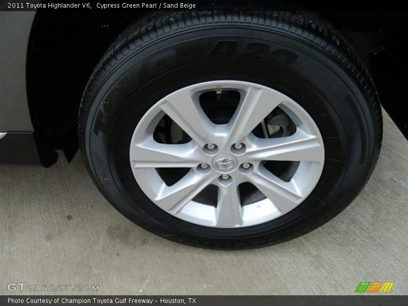 Cypress Green Pearl / Sand Beige 2011 Toyota Highlander V6
