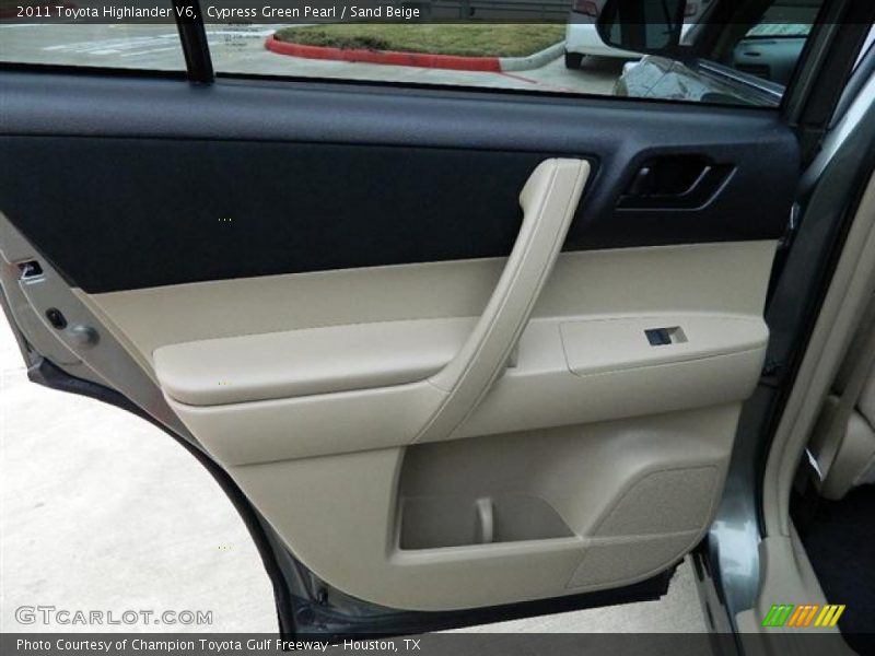 Cypress Green Pearl / Sand Beige 2011 Toyota Highlander V6