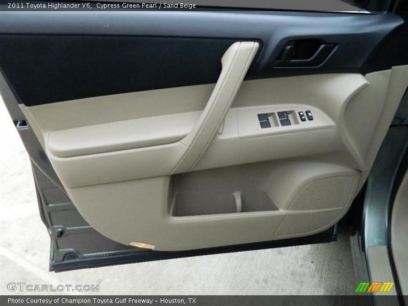 Cypress Green Pearl / Sand Beige 2011 Toyota Highlander V6