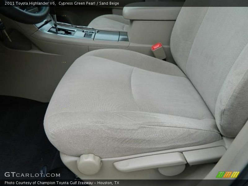 Cypress Green Pearl / Sand Beige 2011 Toyota Highlander V6