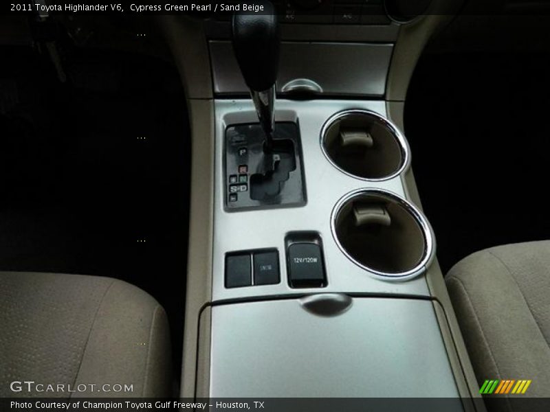 Cypress Green Pearl / Sand Beige 2011 Toyota Highlander V6