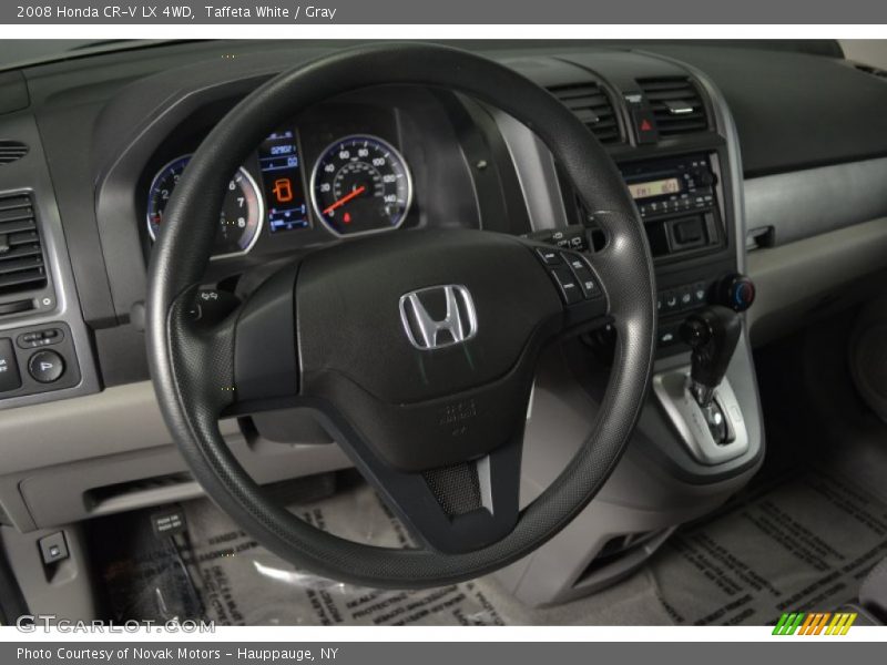 Taffeta White / Gray 2008 Honda CR-V LX 4WD